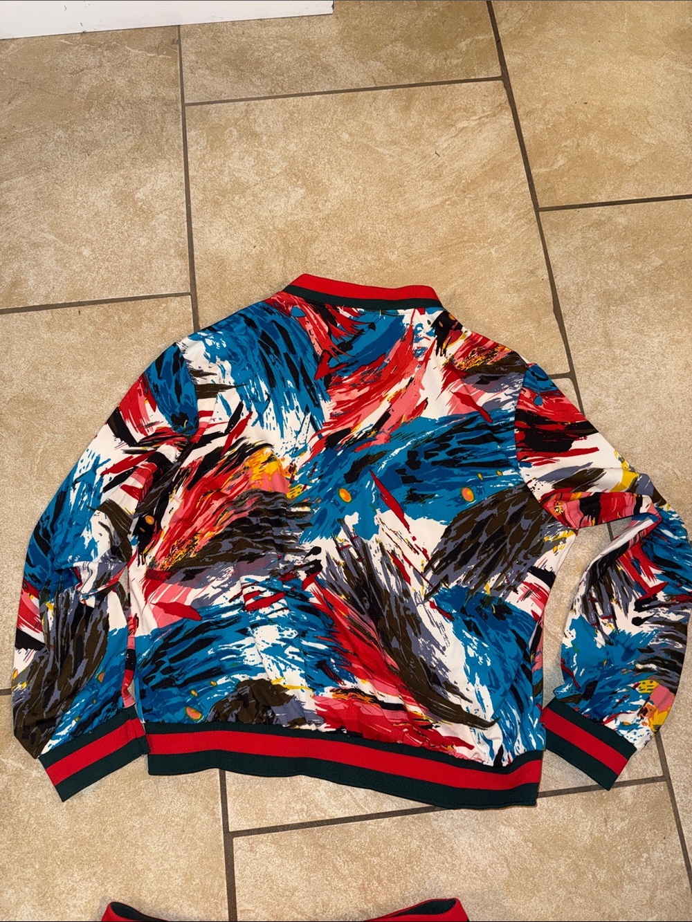 Mango Multicolor Abstract Fruit Print Track Jacket & Joggers Set - Picture 10 of 12